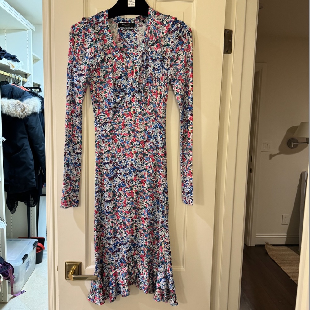 Isabel Marant floral body con dress